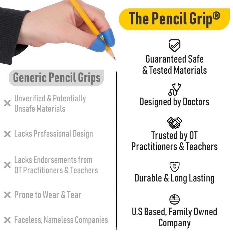 The Classics The Pencil Grip Writing Claw, Large Size Grips, Blue and Red Grips, Set of 6 - TPG-21306 - Image 3